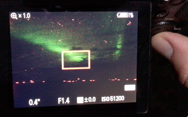 Filming the Aurora Borealis real-time