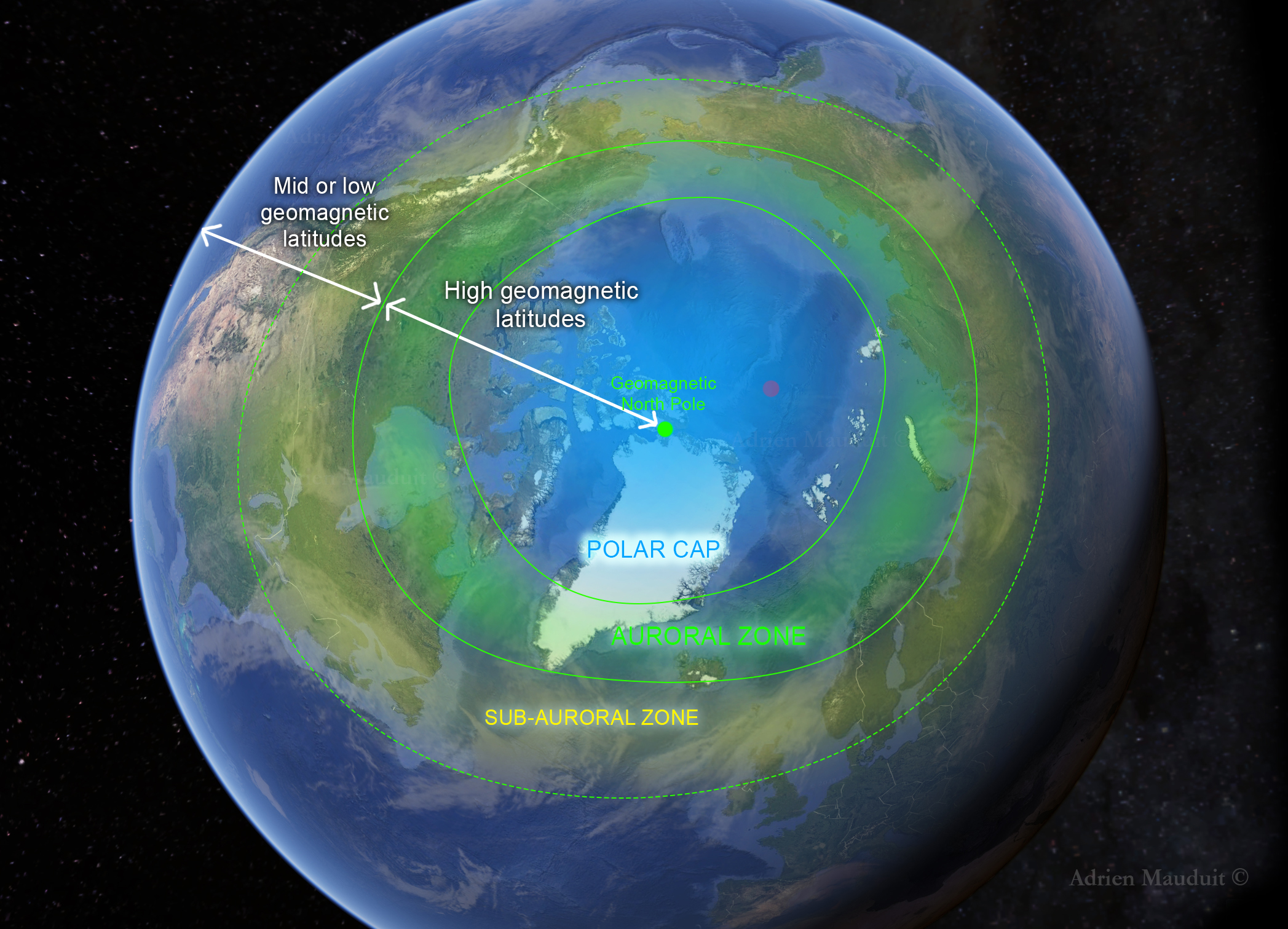 Northern Lights under clear Arctic skies