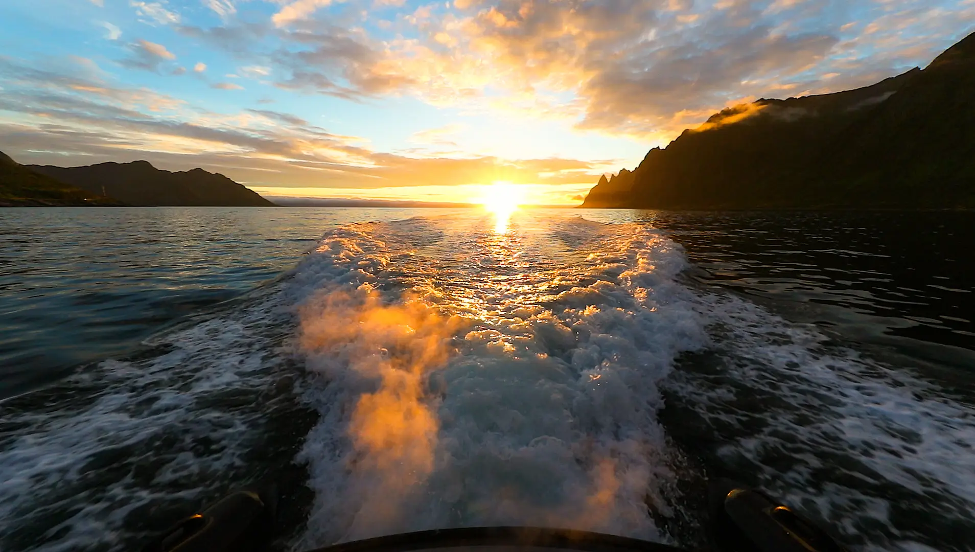 Open coast and sea views on Senja