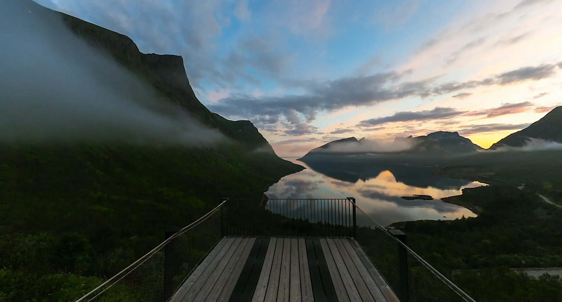 Coastal roads and mountain views on Senja